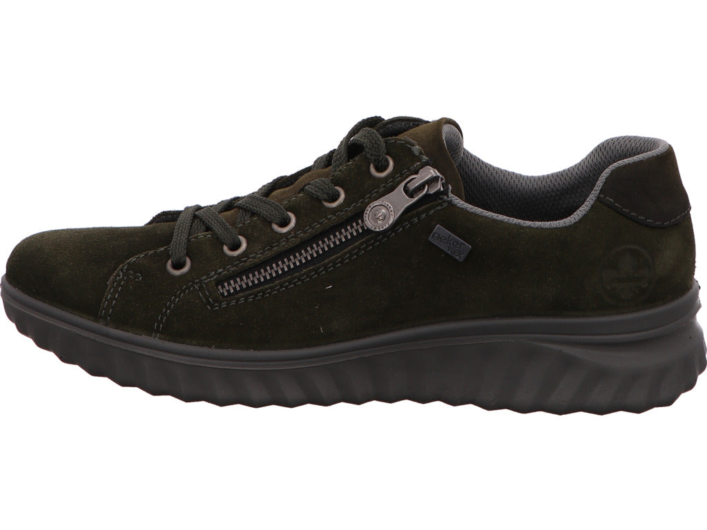 Rieker Damen Schnürschuh  in grün-kombiniert