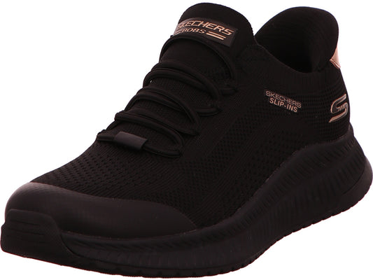 Skechers Damen Sneaker Bobs Squad 4 Dire Step in schwarz