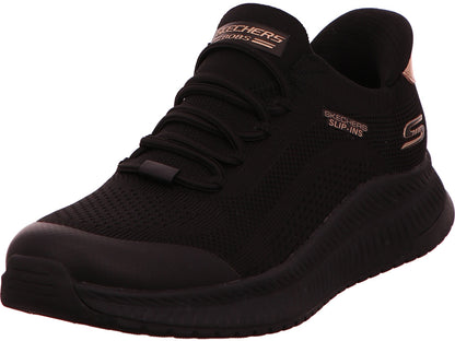 Skechers Damen Sneaker Bobs Squad 4 Dire Step in schwarz