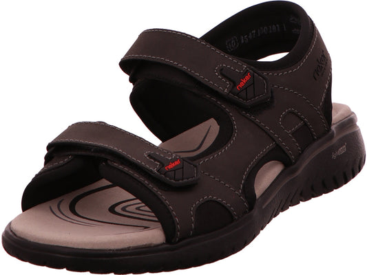 Rieker Herren Sandalette  in schwarz