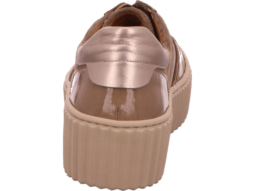 Gabor Damen Schnürschuh  in beige-bunt-kombiniert