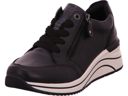 Remonte damessneakers in een blauw-gecombineerde uitvoering