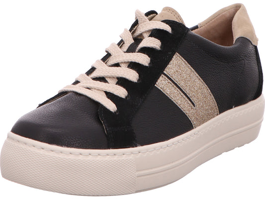 Paul Green Damen Sneaker  in schwarz-bunt-kombiniert
