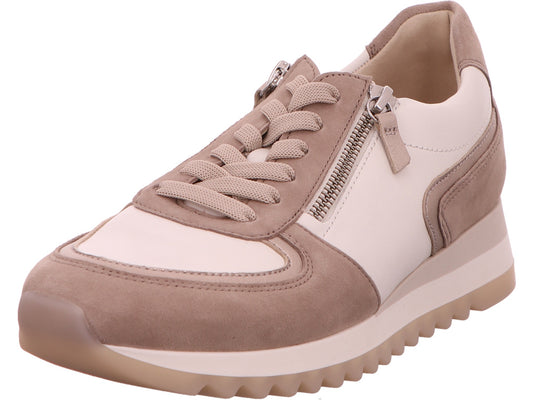 Gabor damessneakers in een beige-multicolor combinatie