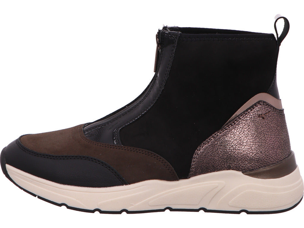 Tamaris Damen Stiefel  in schwarz-bunt-kombiniert