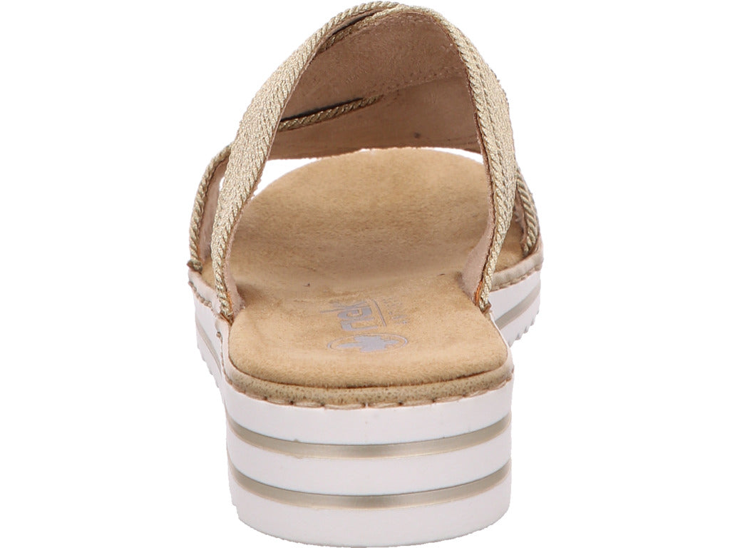 Rieker Damen Pantolette  in gold