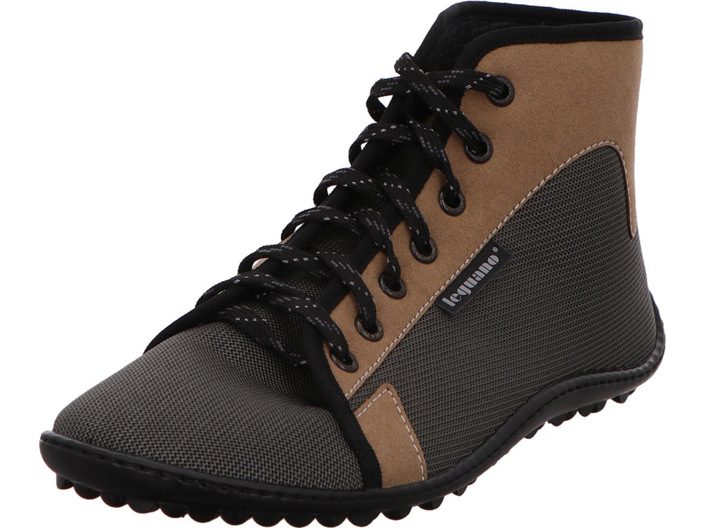 Leguano Damen Stiefel  in grau-bunt-kombiniert