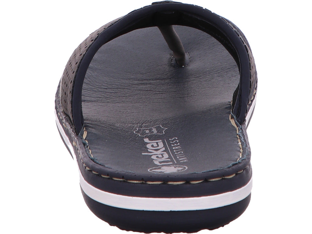 Rieker Herren Pantolette  in grau-bunt-kombiniert