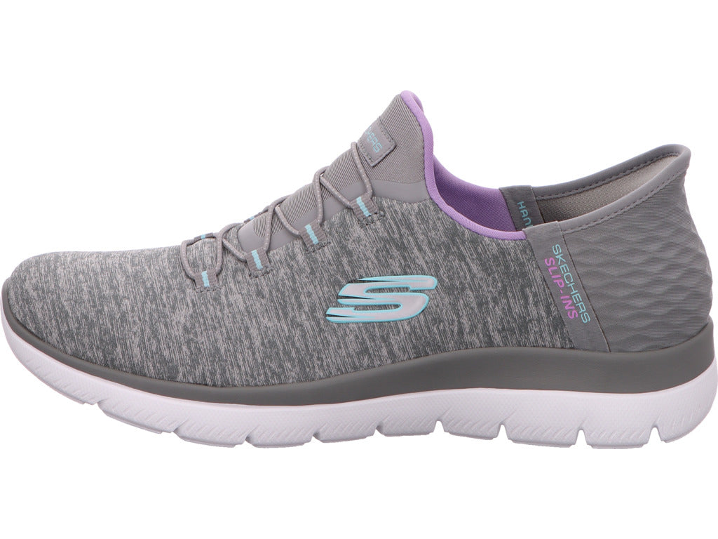 Skechers Damen Sneaker Slip-Ins Summits Dazzling H in hellgrau