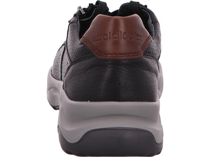 Waldläufer Herren Halbschuh  in schwarz-bunt-kombiniert