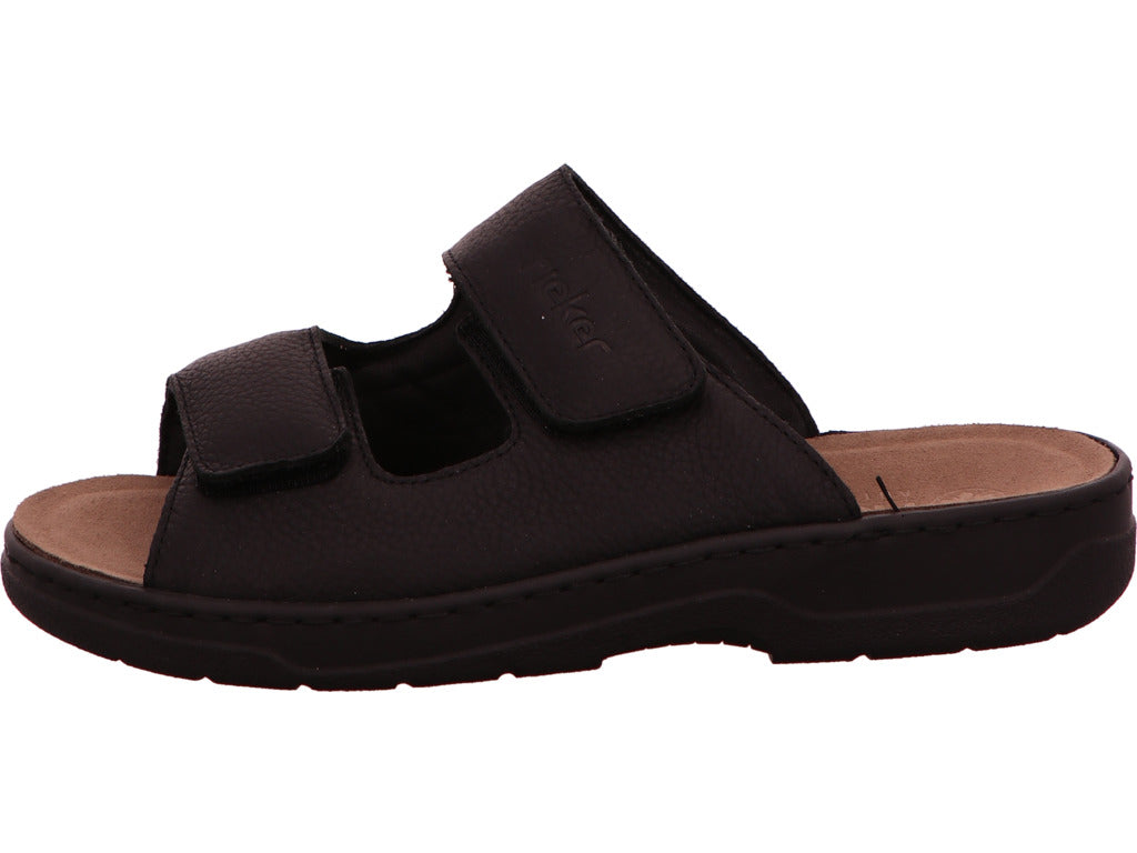Rieker Herren Pantolette  in schwarz