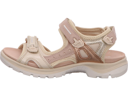 Ecco Damen Sandalette Offroad Yucatan in beige-bunt-kombiniert