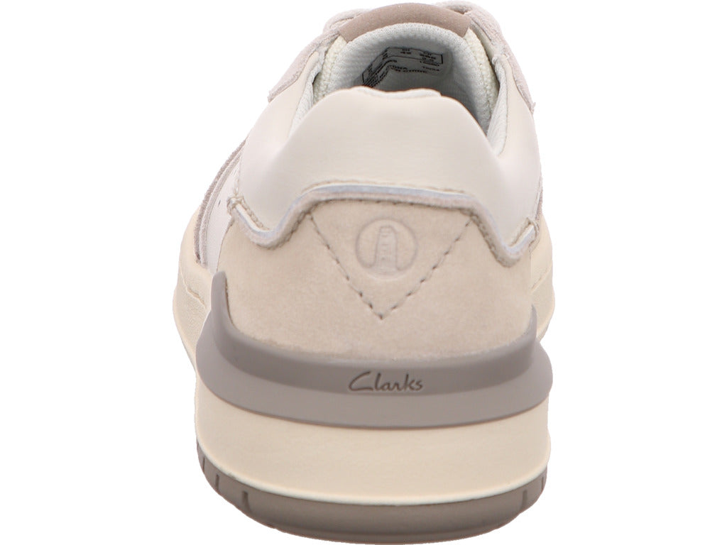 Clarks Herren Halbschuh Courtlite2 in weiß-bunt-kombiniert