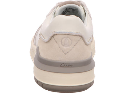 Clarks Herren Halbschuh Courtlite2 in weiß-bunt-kombiniert