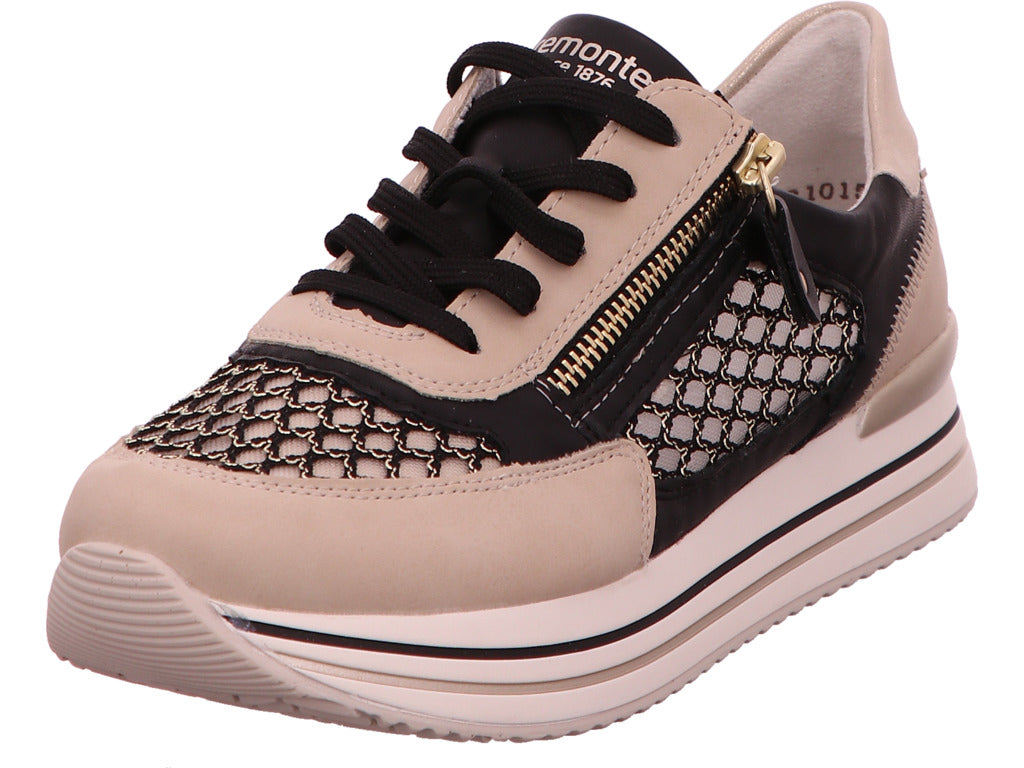 Remonte Damen Sneaker  in beige-bunt-kombiniert