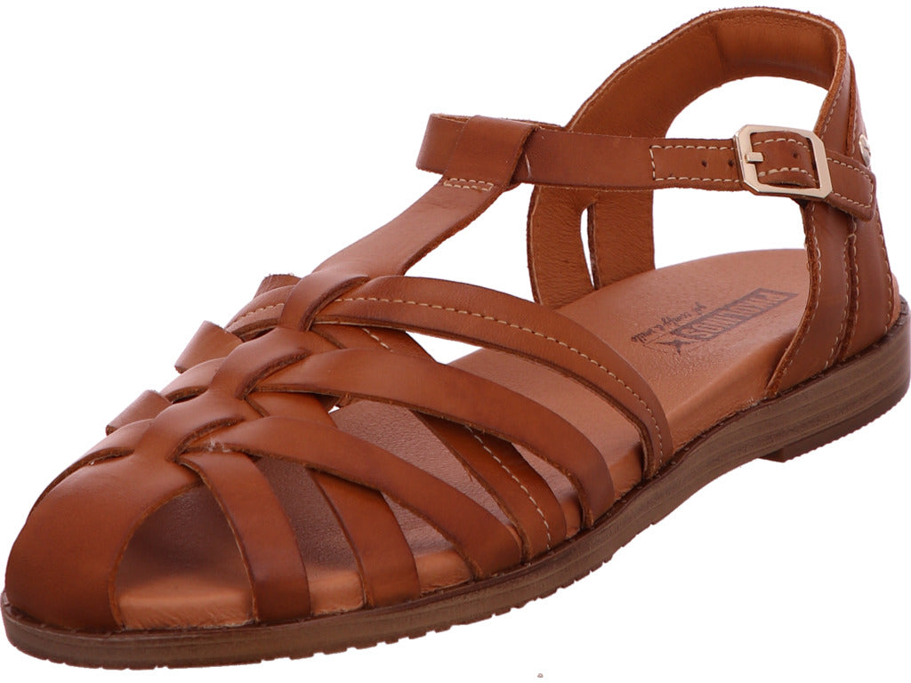 Pikolinos Damen Sandalette Formentera in hellbraun