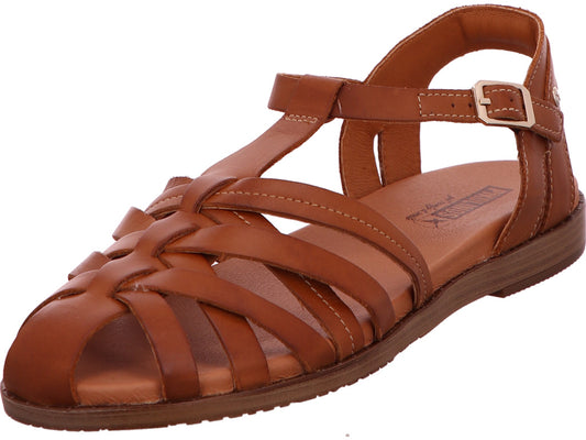 Pikolinos Damen Sandalette Formentera in hellbraun