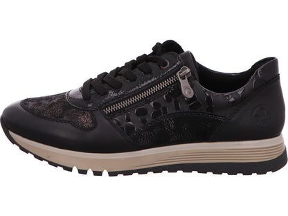Rieker Damen Schnürschuh  in schwarz-kombiniert