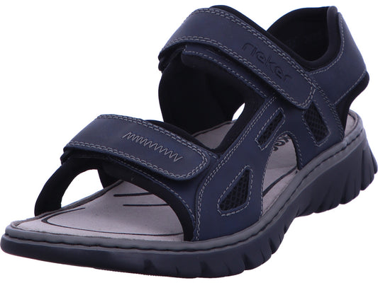 Rieker Herren Sandalette  in blau-bunt-kombiniert