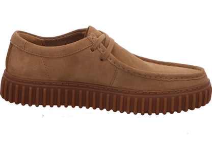 Lage herenschoen van Clarks in donkerbeige