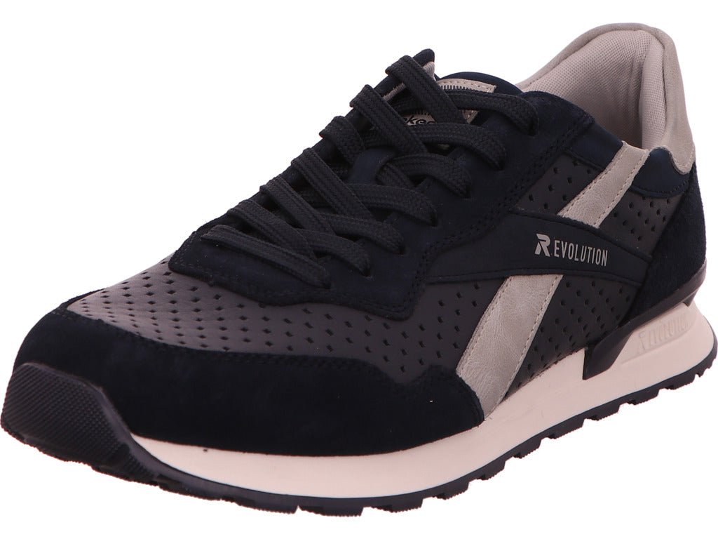 Rieker Herren Sneaker Revolution in blau-bunt-kombiniert