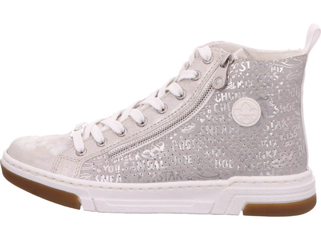 Rieker Damen Stiefel  in grau-kombiniert