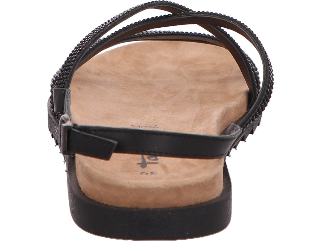 Tamaris Damen Sandalette  in schwarz