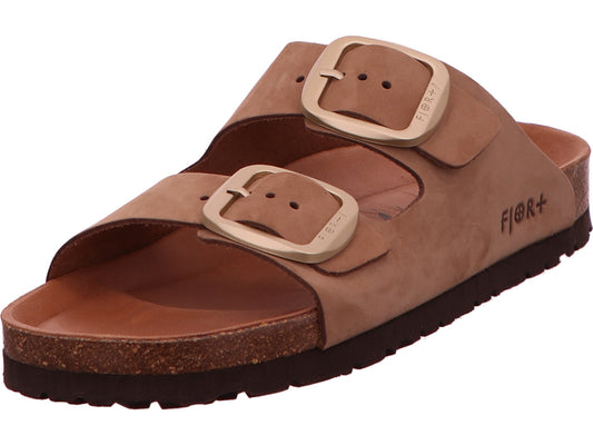 Fjor Damen Pantolette  in hellbraun