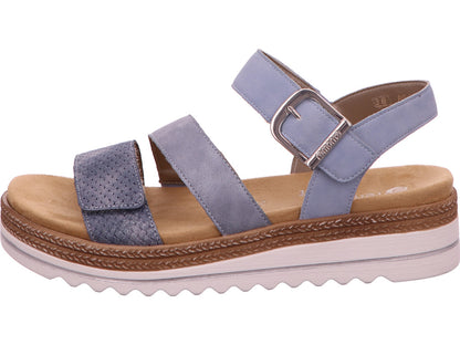 Remonte Damen Sandalette  in blau-kombiniert