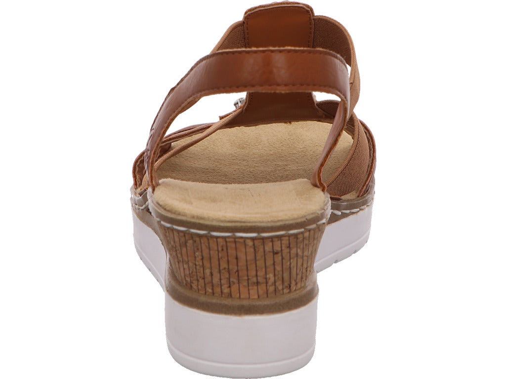 Rieker Damen Sandalette  in hellbraun