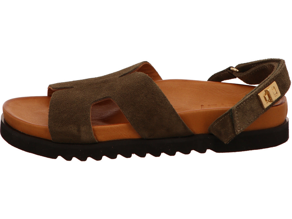 Meyla Damen Pantolette Larma in oliv