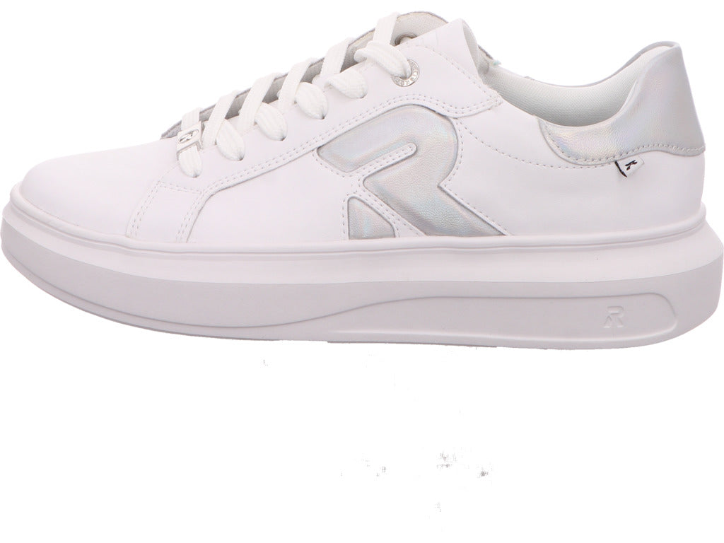 Rieker Damen Sneaker Evolution in weiß-bunt-kombiniert