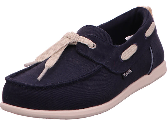 Hey Dude Damen Slipper Harbor Breeze Lo Washed Twill in dunkelblau