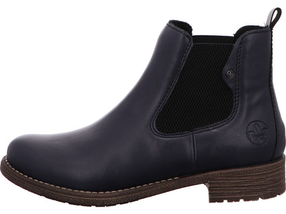 Rieker Damen Stiefel  in blau-bunt-kombiniert