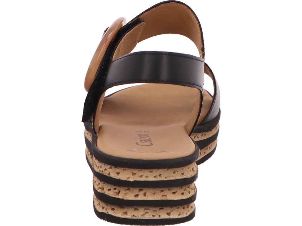 Gabor Damen Sandalette  in schwarz