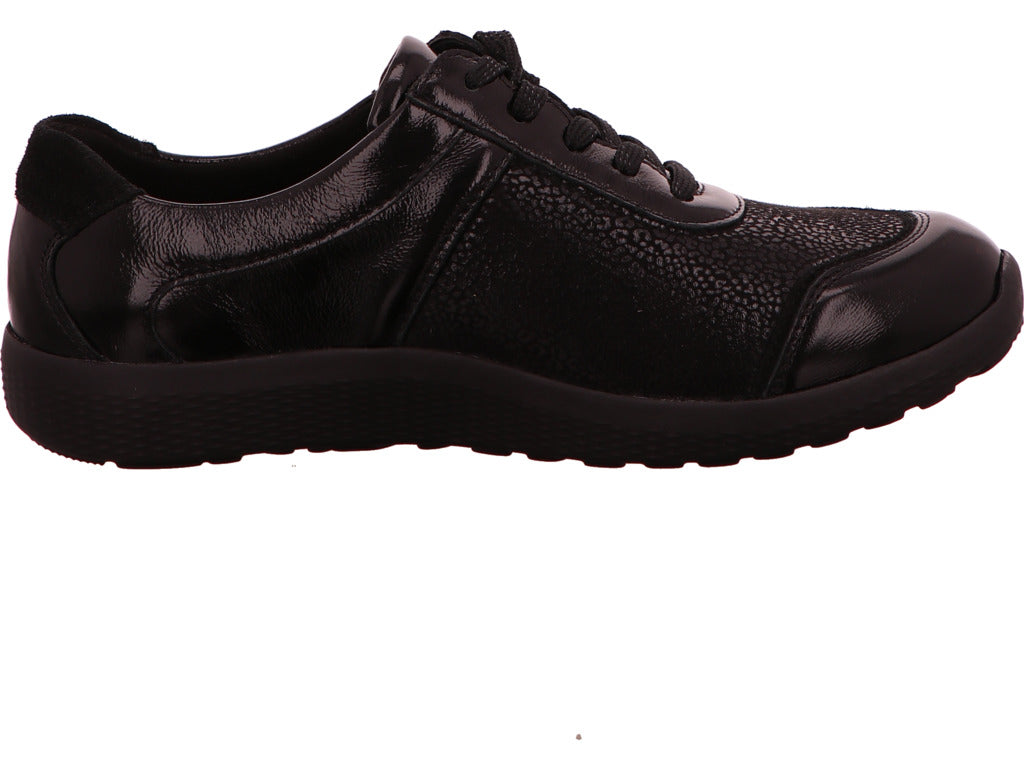 Waldläufer damesschoen met vetersluiting Ira in zwart