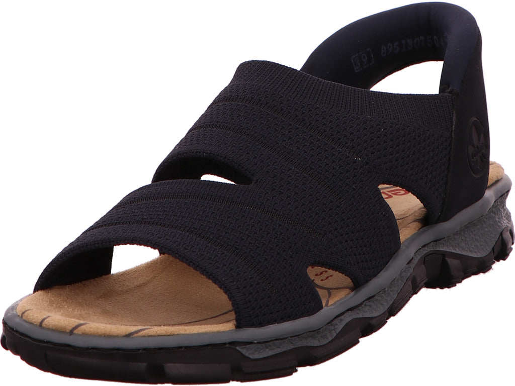Rieker Damen Sandalette  in blau-kombiniert