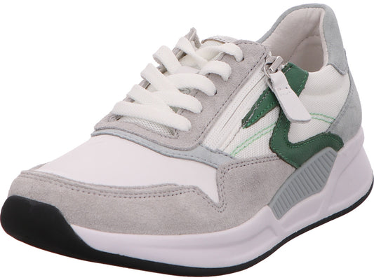 Gabor Comfort damessneakers in een combinatie van wit en meerdere kleuren.