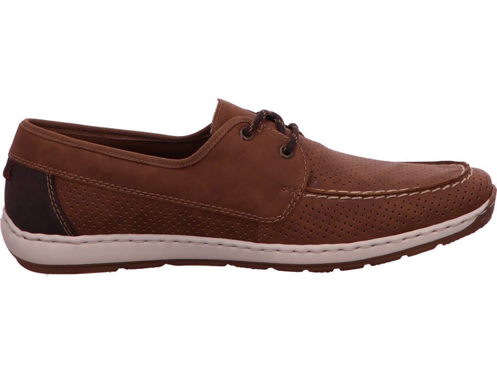 Rieker Herren Halbschuh  in braun-kombiniert