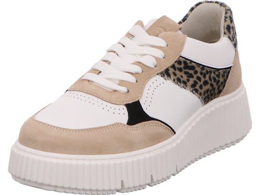 Tamaris Damen Sneaker  in beige-bunt-kombiniert