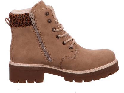 Rieker Damen Stiefel  in beige-bunt-kombiniert