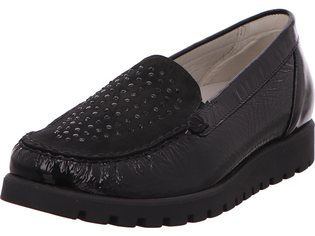 Waldläufer Damen Slipper  in schwarz
