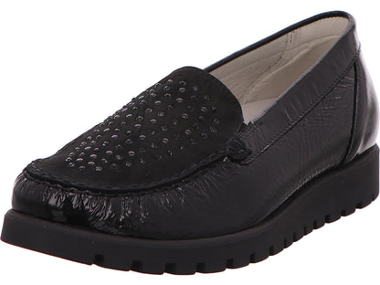 Waldläufer Damen Slipper  in schwarz