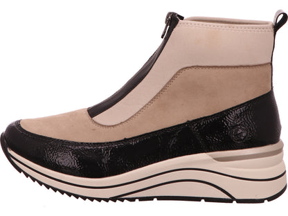 Remonte Damen Stiefel  in beige-bunt-kombiniert
