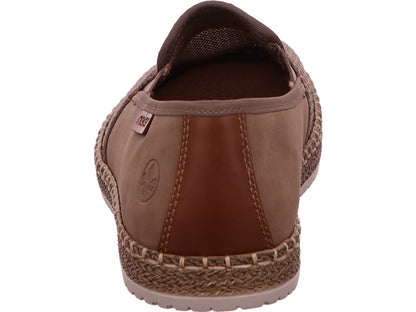 Rieker Herren Slipper  in braun-kombiniert