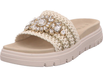 Bagatt Damen Pantolette Dalia Evo in weiß-bunt-kombiniert