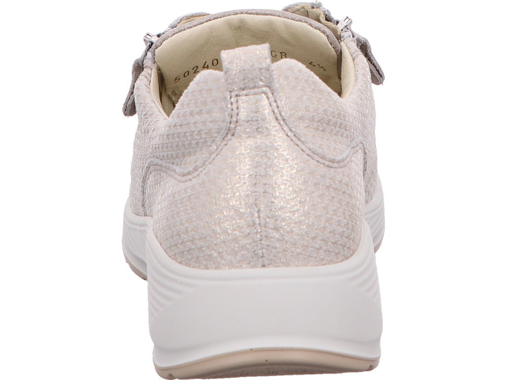 Waldläufer Damen Schnürschuh K-Kalea in grau-bunt-kombiniert