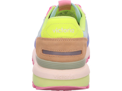 Victoria Damen Sneaker  in blau-bunt-kombiniert