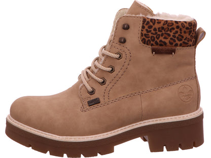 Rieker Damen Stiefel  in beige-bunt-kombiniert