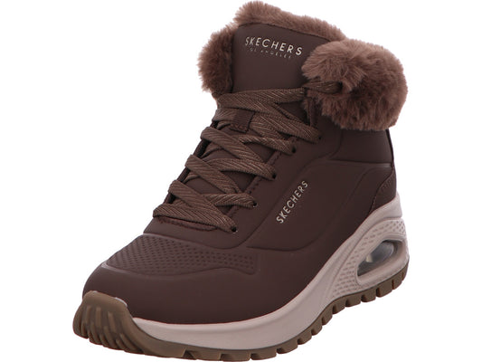 Skechers Damen Stiefel Uno Rugged in dunkelbraun